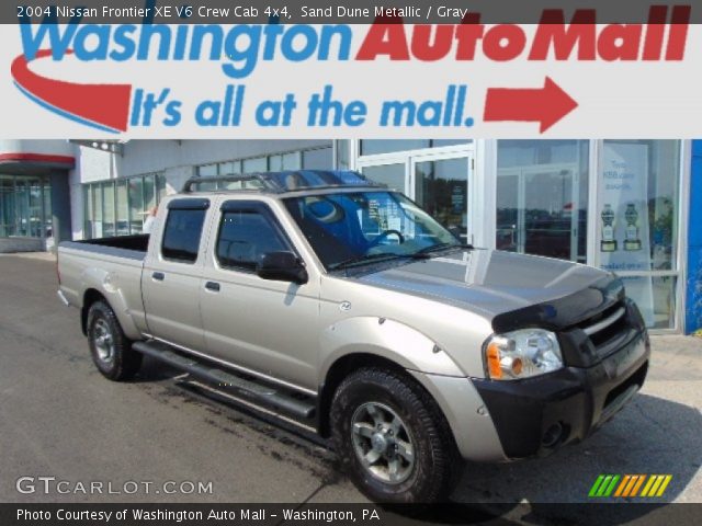 2004 Nissan Frontier XE V6 Crew Cab 4x4 in Sand Dune Metallic