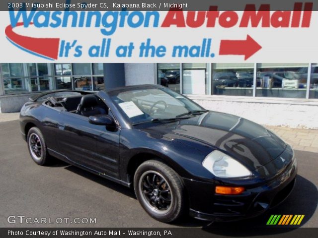 2003 Mitsubishi Eclipse Spyder GS in Kalapana Black