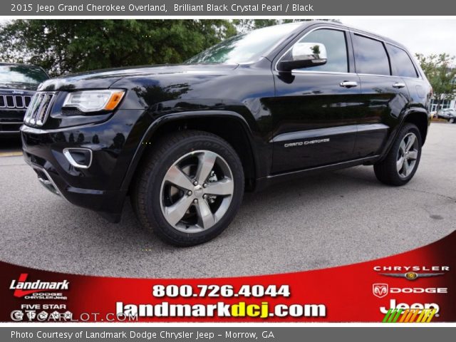 2015 Jeep Grand Cherokee Overland in Brilliant Black Crystal Pearl