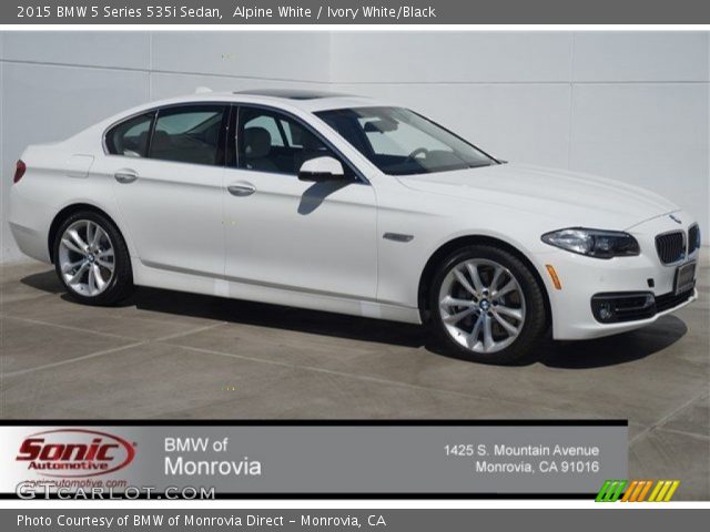 2015 BMW 5 Series 535i Sedan in Alpine White