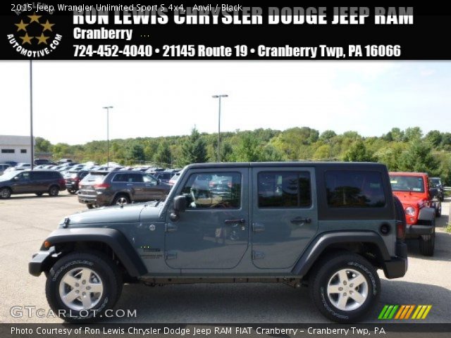 2015 Jeep Wrangler Unlimited Sport S 4x4 in Anvil