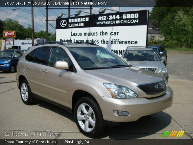 2007 Lexus RX 350 AWD in Savannah Beige Metallic