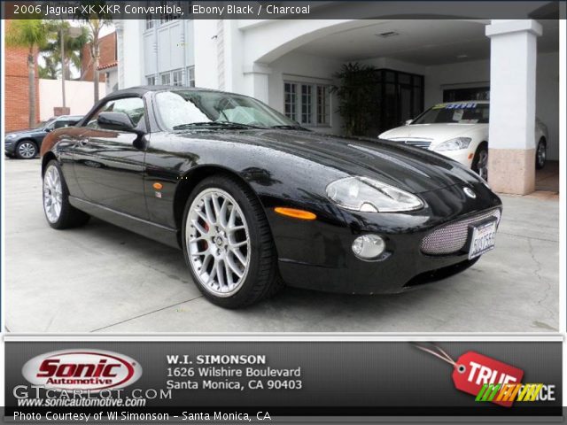 2006 Jaguar XK XKR Convertible in Ebony Black