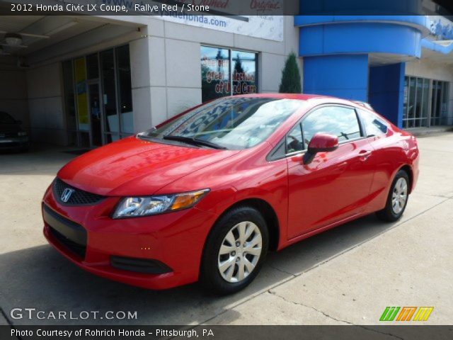 2012 Honda Civic LX Coupe in Rallye Red