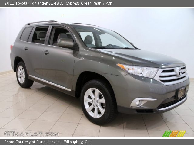 2011 Toyota Highlander SE 4WD in Cypress Green Pearl