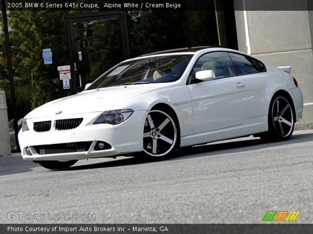 2005 BMW 6 Series 645i Coupe in Alpine White