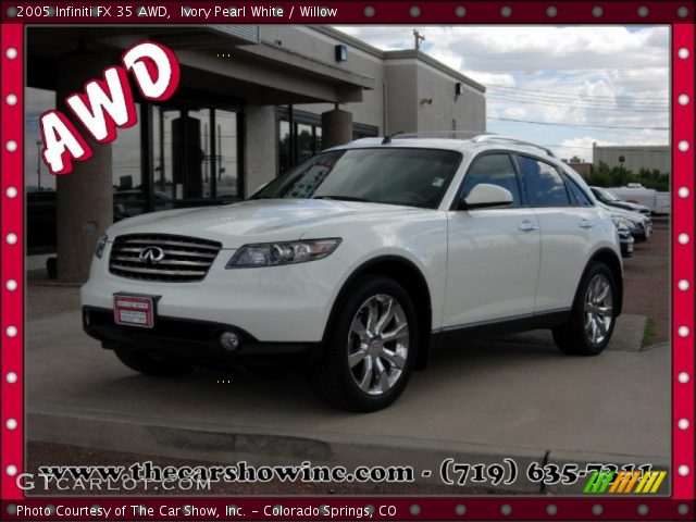 2005 Infiniti FX 35 AWD in Ivory Pearl White