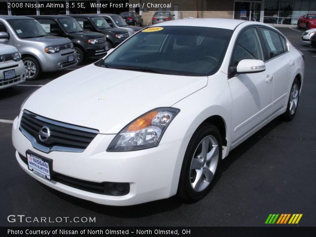 2008 Nissan Altima 3.5 SE in Winter Frost Pearl