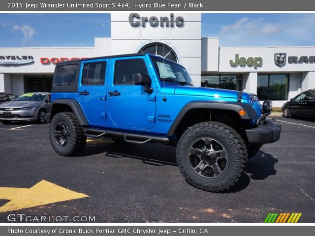 2015 Jeep Wrangler Unlimited Sport S 4x4 in Hydro Blue Pearl