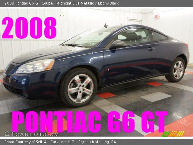2008 Pontiac G6 GT Coupe in Midnight Blue Metallic