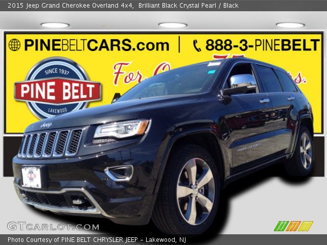 2015 Jeep Grand Cherokee Overland 4x4 in Brilliant Black Crystal Pearl