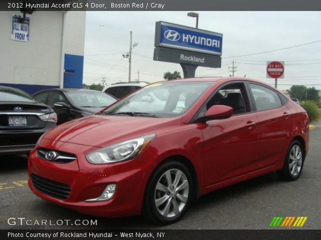 2012 Hyundai Accent GLS 4 Door in Boston Red