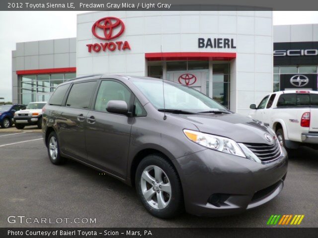 2012 Toyota Sienna LE in Predawn Gray Mica
