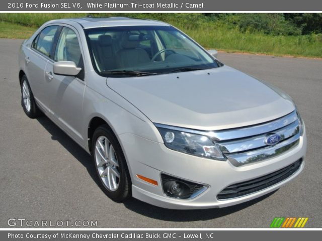 2010 Ford Fusion SEL V6 in White Platinum Tri-coat Metallic