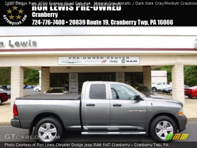 2012 Dodge Ram 1500 Express Quad Cab 4x4 in Mineral Gray Metallic