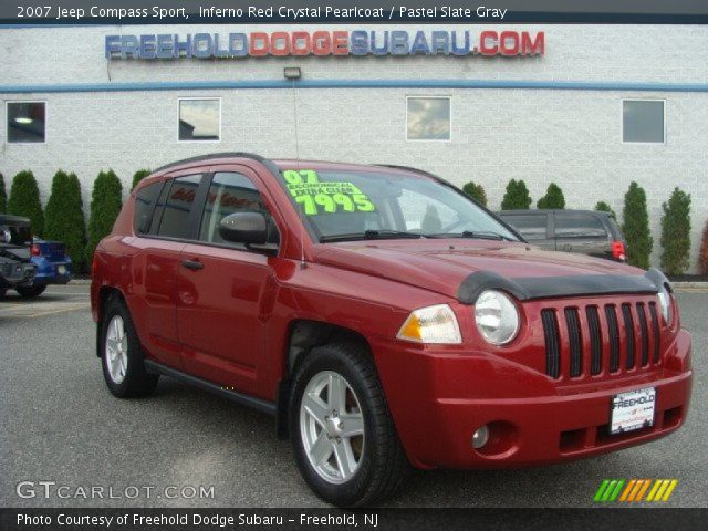 2007 Jeep Compass Sport in Inferno Red Crystal Pearlcoat