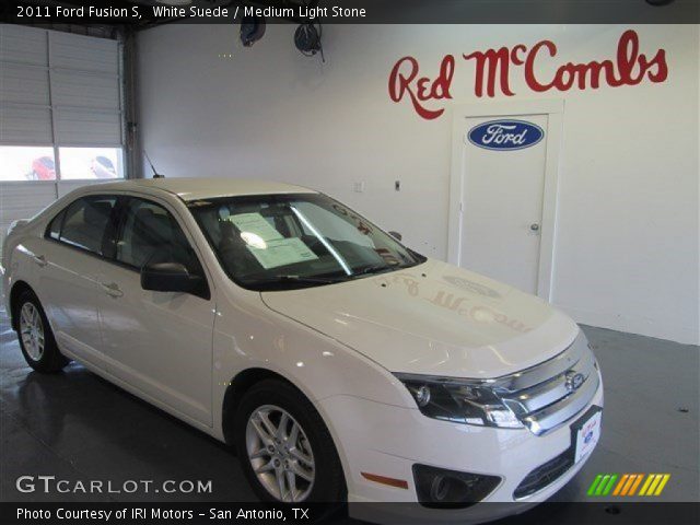 2011 Ford Fusion S in White Suede