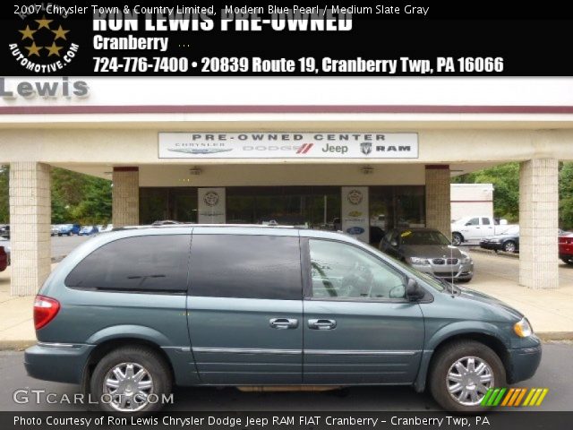 2007 Chrysler Town & Country Limited in Modern Blue Pearl