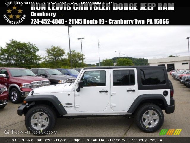 2015 Jeep Wrangler Unlimited Sport S 4x4 in Bright White