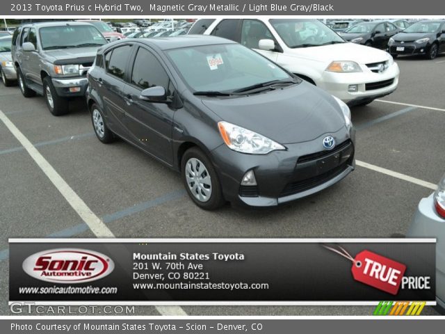 2013 Toyota Prius c Hybrid Two in Magnetic Gray Metallic