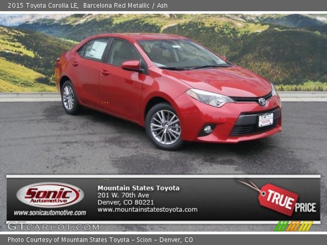 2015 Toyota Corolla LE in Barcelona Red Metallic