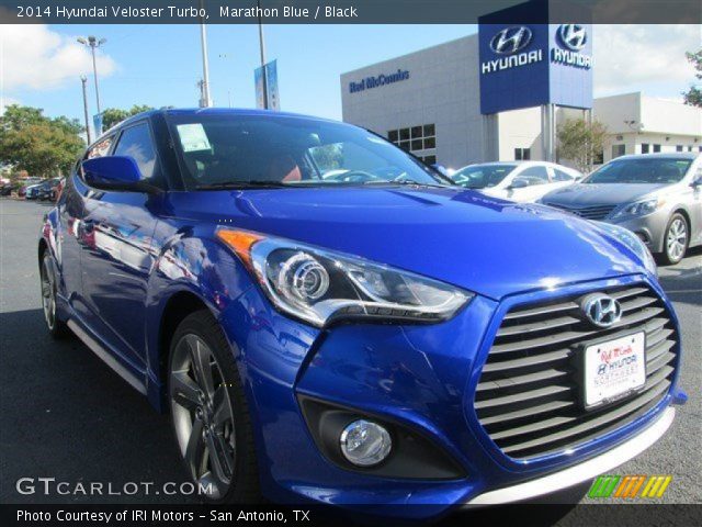 2014 Hyundai Veloster Turbo in Marathon Blue