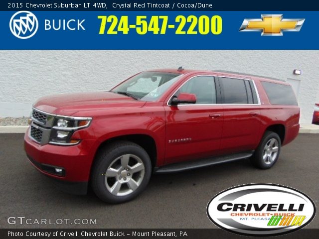 2015 Chevrolet Suburban LT 4WD in Crystal Red Tintcoat