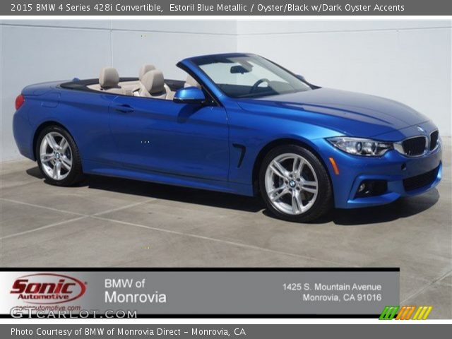 2015 BMW 4 Series 428i Convertible in Estoril Blue Metallic