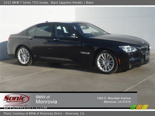 2015 BMW 7 Series 750i Sedan in Black Sapphire Metallic