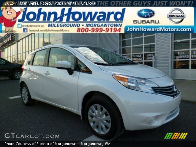 2015 Nissan Versa Note S in Aspen White