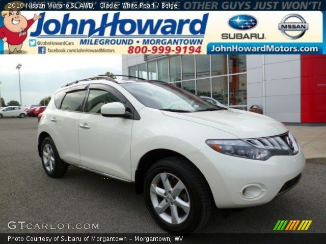 2010 Nissan Murano SL AWD in Glacier White Pearl