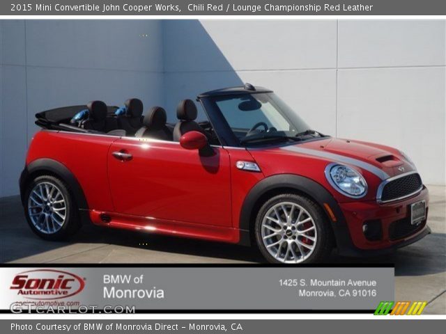 2015 Mini Convertible John Cooper Works in Chili Red