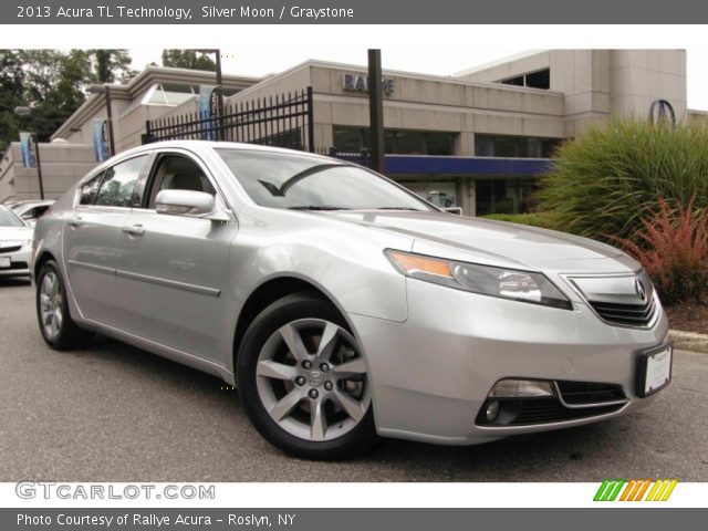 2013 Acura TL Technology in Silver Moon