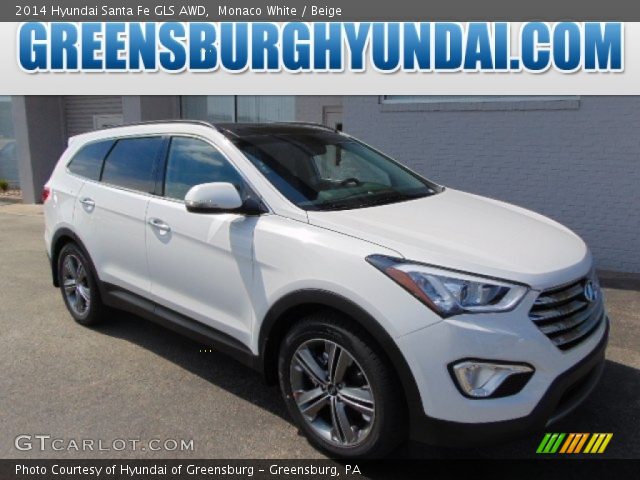 2014 Hyundai Santa Fe GLS AWD in Monaco White