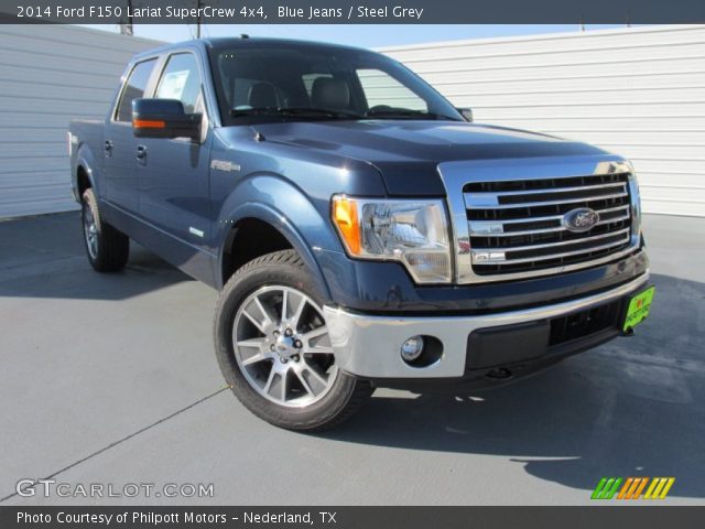 2014 Ford F150 Lariat SuperCrew 4x4 in Blue Jeans