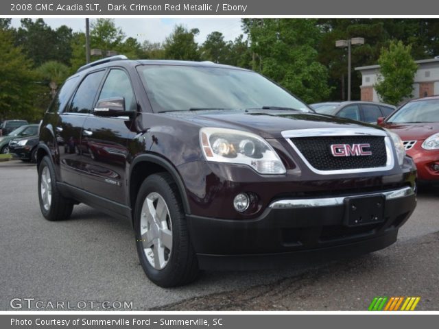 2008 GMC Acadia SLT in Dark Crimson Red Metallic