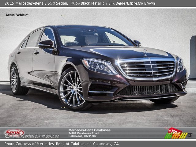 2015 Mercedes-Benz S 550 Sedan in Ruby Black Metallic