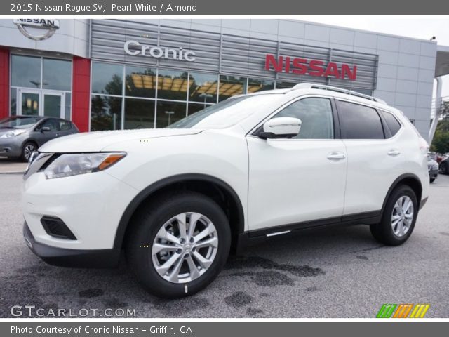 2015 Nissan Rogue SV in Pearl White