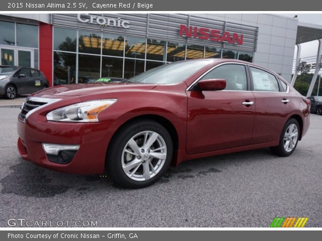 2015 Nissan Altima 2.5 SV in Cayenne Red