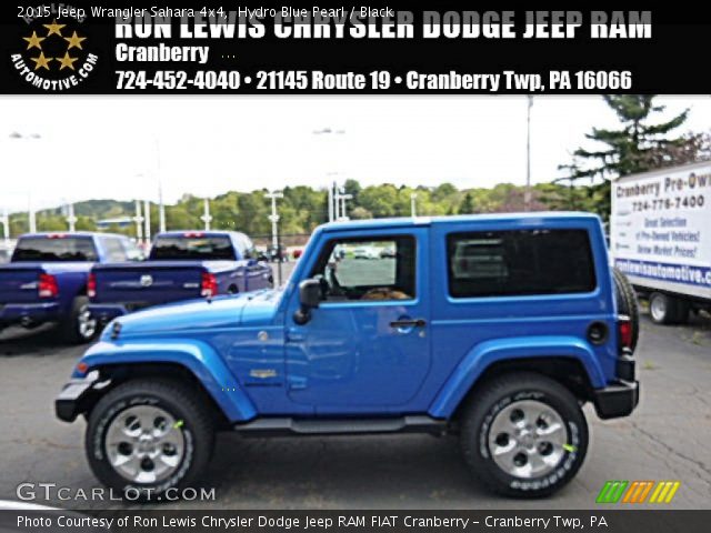 2015 Jeep Wrangler Sahara 4x4 in Hydro Blue Pearl
