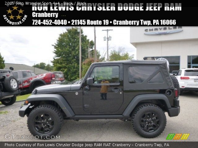 2015 Jeep Wrangler Sport 4x4 in Black