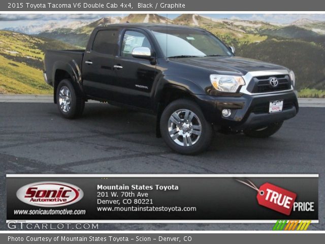 2015 Toyota Tacoma V6 Double Cab 4x4 in Black