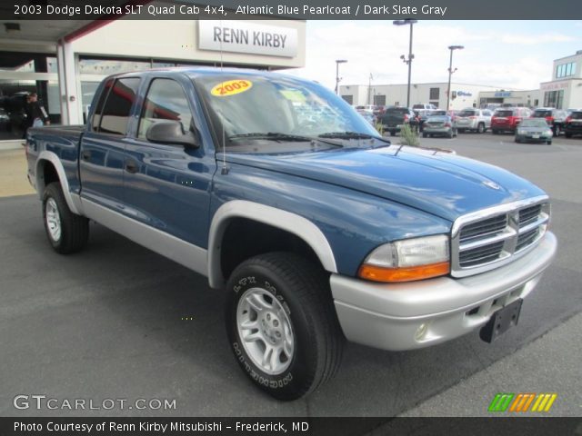 2003 Dodge Dakota SLT Quad Cab 4x4 in Atlantic Blue Pearlcoat