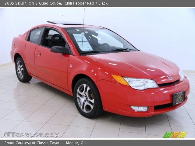 2005 Saturn ION 3 Quad Coupe in Chili Pepper Red