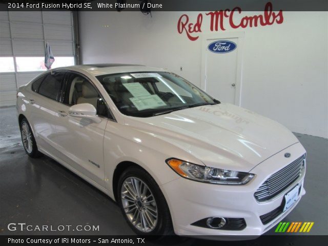 2014 Ford Fusion Hybrid SE in White Platinum