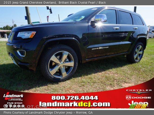 2015 Jeep Grand Cherokee Overland in Brilliant Black Crystal Pearl