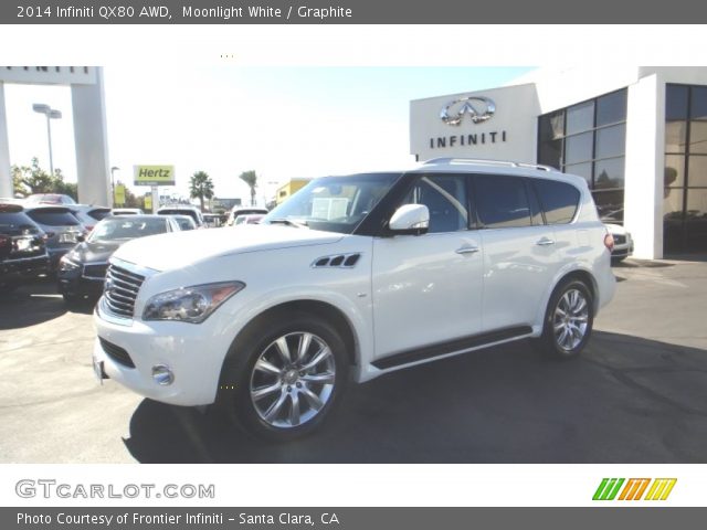 2014 Infiniti QX80 AWD in Moonlight White