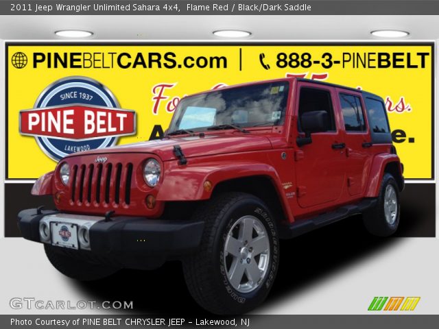 2011 Jeep Wrangler Unlimited Sahara 4x4 in Flame Red