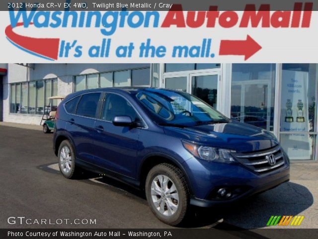 2012 Honda CR-V EX 4WD in Twilight Blue Metallic