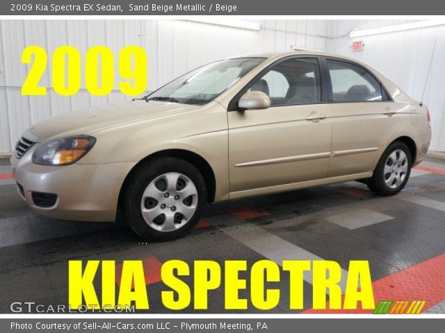 2009 Kia Spectra EX Sedan in Sand Beige Metallic